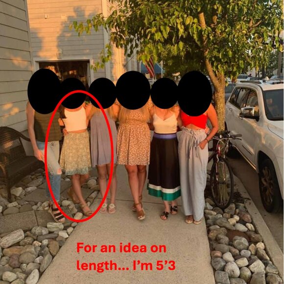 Mi Ami Floral Ruffle Green Skirt - Picture 3 of 3